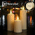 6Pc Rechargeable Flameless LED Candle Waterproof LED Flickering Candles Tea Lights with Remote Timer for Wedding Christmas Decors