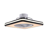 Ceiling Fan with Lights 22inch Modern Semi-Flush Mount Ceiling Fan with Remote Dimmable 3 Color 3 Speed Fan Lighting