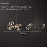 New Foam Led Chandelier Long G9 For Table Dining Room Kitchen Bar Pendant Lamp House Decor Lusters Suspension Design Lighting