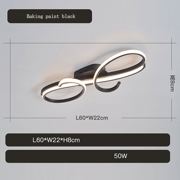 Gold/Chrome Plated Modern led Ceiling Chandelier for Living Dining Room Bedroom Study Apartment Hanging Ceiling Lamp Fixtures