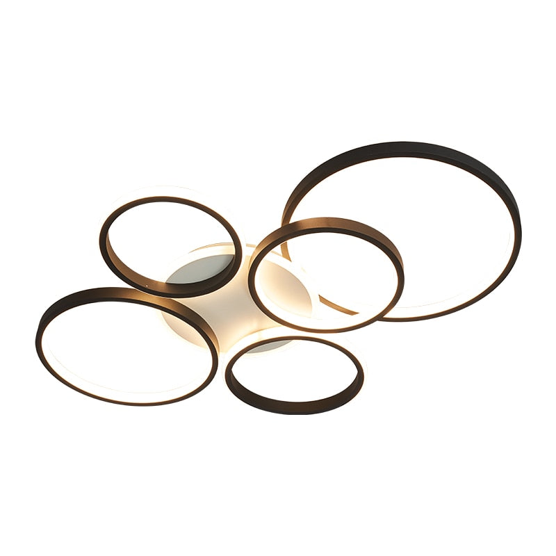 Modern LED Living Dinging Room Bedroom Ceiling Lights Nordic Designer Ring Study Kitchen Indoor Home Decor Lustre Fixtures Lamps