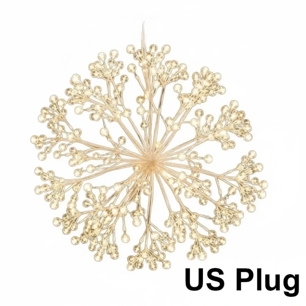 LED Lighted Lighted Christmas Ball Ornament Snowflakes Starry Sky Led Christmas Pendant Exquisite 30cm/50cm LED Starburst Lights