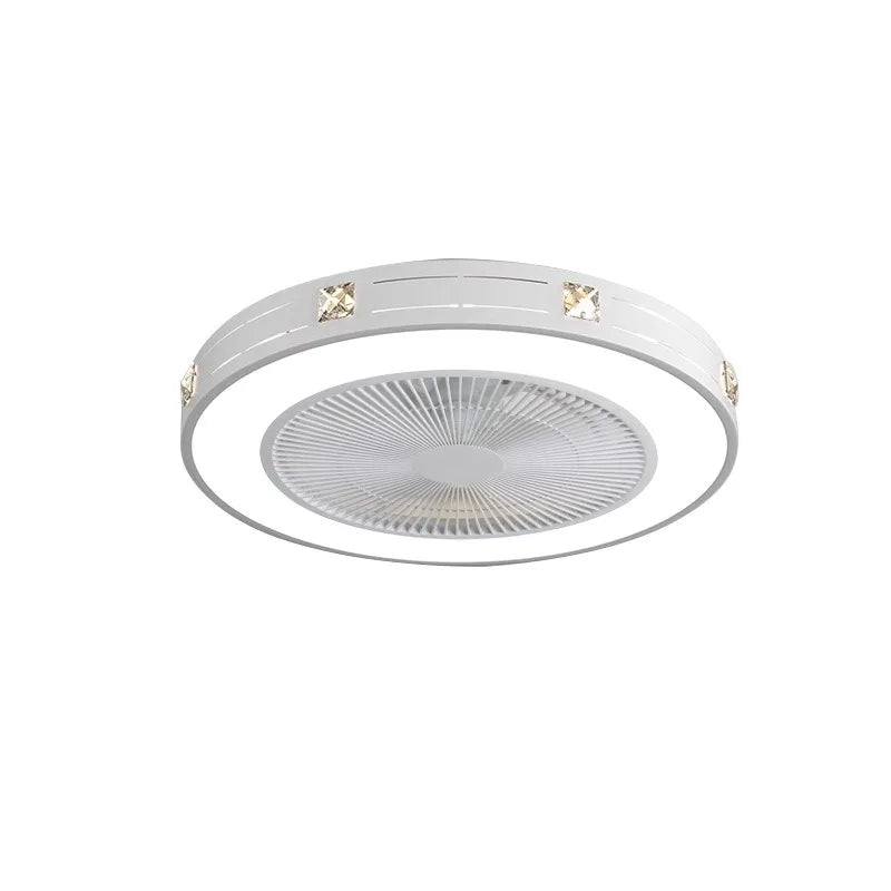 Modern ceiling fan lights for bedrooms, living rooms, dining rooms, invisible ceiling fans, Nordic minimalist and silent 110V 220V
