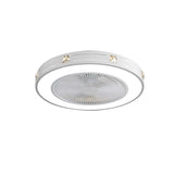 Modern ceiling fan lights for bedrooms, living rooms, dining rooms, invisible ceiling fans, Nordic minimalist and silent 110V 220V
