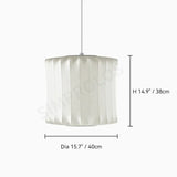 Wabi-sabi Silk LED Pendant Lamp Denmark Designer Hanging Light Living Room Hotel Restaurant Factory Direct High-End Home Decor