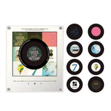 Smart Magnetic Music Vinyl Record Player Fridge Light - Touch-to-Play Album Magnet & LED Night Light Decor Lamp