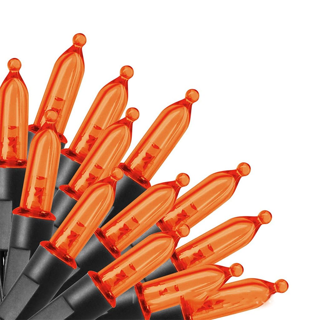 10M 100LED Halloween Lights Incandescent Christmas Mini Lights Battery Powered Clear Light String For Indoor Outdoor Patio Tree