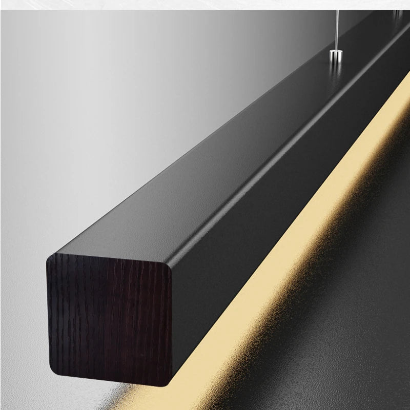 LED restaurant pendant light, dining table lighting, kitchen bar light, linear light, office pendant light, modern and minimalis
