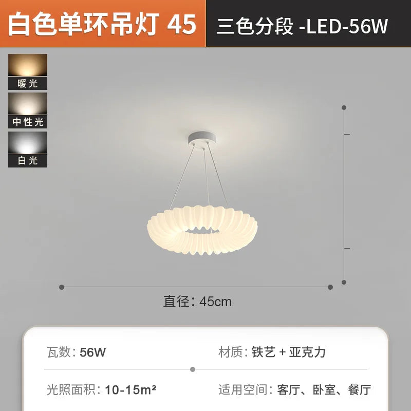 White Hall and Living Room Chandeliers Modern 2022 Bedroom Decors Modern Led Chandelier Pendant Nordic Home Decors Interior Large