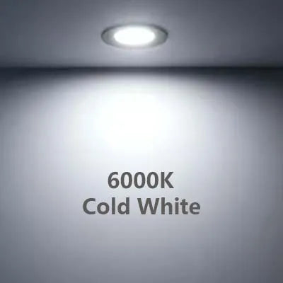 3W Indoor LED Mini Spotlights 12V 24V Ultra Thin Recessed Ceiling Panel Light IP42 Caravan Boat Kitchen Vehicle Camper Downlight