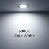 3W Indoor LED Mini Spotlights 12V 24V Ultra Thin Recessed Ceiling Panel Light IP42 Caravan Boat Kitchen Vehicle Camper Downlight