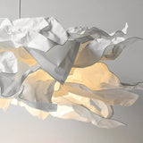 Modern Cloud Paper Pendant Light - White Floating Ceiling Chandelier Lamp Fixture for Living Room, Bedroom, Study, Hotel & Shop Decor