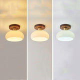 Home Lighting Walnut Copper LED Ceiling Light Corridor Living Room Light Interior Decoration Modern Ceiling Light Fixtures