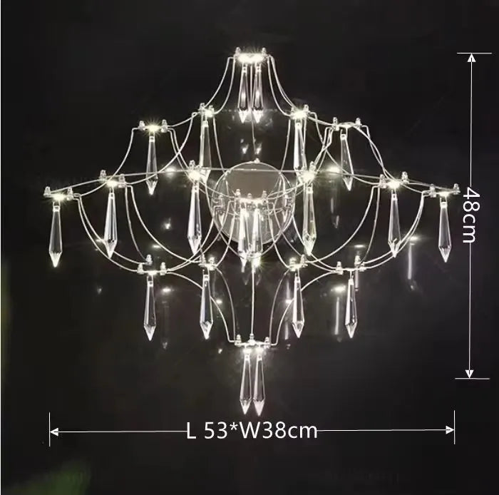 Crystal Chandelier for Living Room Dining Bedroom Hanging Lamps For Ceiling Firefly Lustre Design Modern Suspension Chandelier