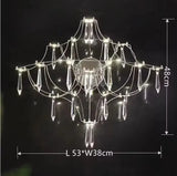 Crystal Chandelier for Living Room Dining Bedroom Hanging Lamps For Ceiling Firefly Lustre Design Modern Suspension Chandelier