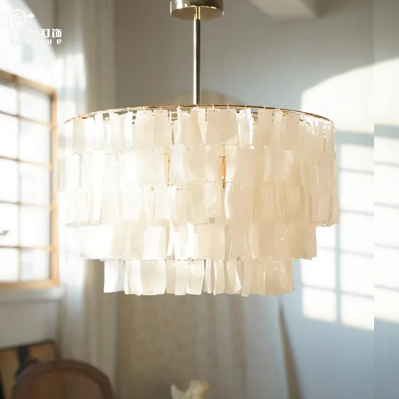 Luxury Shell Pendant Lights Modern Home Decor Living Room Ceiling Main Light Creative Lighting Bedroom Restaurant Chandelier