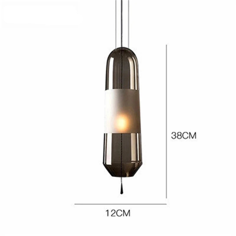 Modern Glass Pendant Lights Hanging Lamp for Dining Room Bedroom Led Light Fixtures Nordic Loft Industrial Home Decors Luminarias