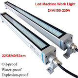 220V/24V Industrial LED Machine Tool Work Light - Waterproof Oil-Proof Explosion-Proof Aluminum Alloy Lamp for CNC Lathes