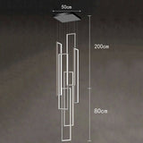 Modern ring stairs led lights pendant light lamps for living room led Chandeliers for dining room hanging light indoor lighting