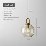 Nordic Single Head Glass Pendant Lamp - Creative Personality Restaurant Light