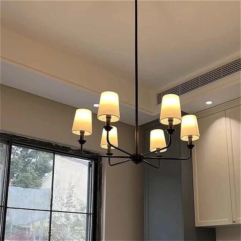 American Style LED Pendant Lamp Modern Minimalist Chandelier Kitchen Island Restaurant Bar Living Room Home Decor Factory Direct