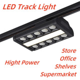 LED Track Light Rail 0.5M 1M Black White Aluminum 2 Wire System Track Light Series Universal Track for Ceiling Spot Lamps