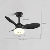 New Nordic bedroom fan light ultra-thin frequency conversion mute restaurant ceiling fan light children&#39;s room bedroom fan lamp