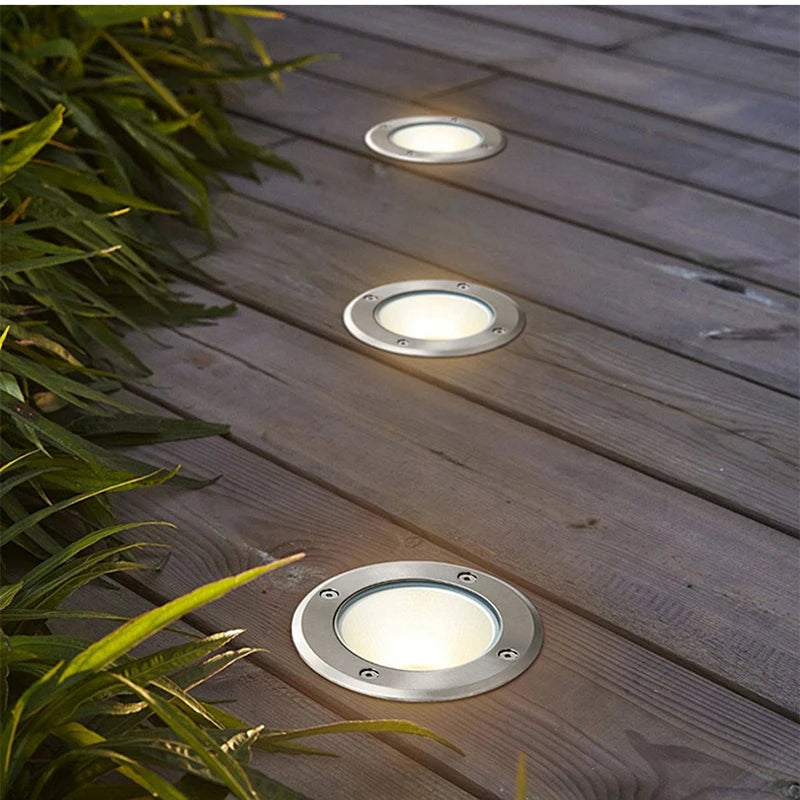 10 PCS Waterproof IP67 LED underground Light 1W 3W 10W 15W Outdoor Ground Garden Path Floor Buried Yard Spot Landscape 110V 220V 12V