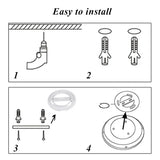 Modern LED Motion Sensor Ceiling Lamp - 20W PIR Smart Night Light Fixture