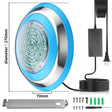 Led Pool Light Bluetooth Control Waterproof IP68 47W RGB Swimming Pool Light with 4.7 M Cord Three Channels