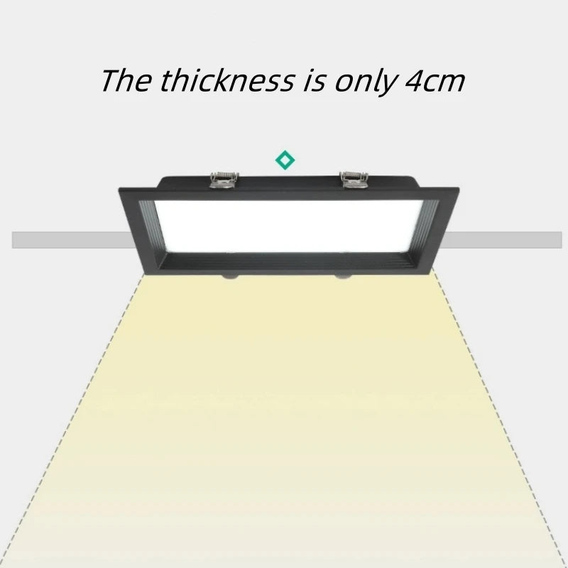 1 panel embedded LED downlight 12W 18W 24w square LED spotlight LED ceiling light AC185V-260V