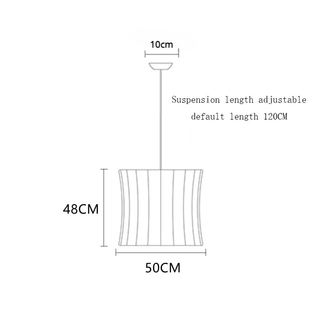 Denmark Designer Silk Pendant Lamp Living Room Hotel Hall Restaurant Hanglamp Home Decoration LED Lighting Factory Direct Sales