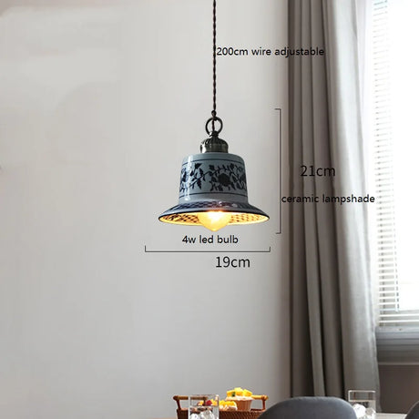 Modern Simple Ceramic LED Pendant Lamp Home Indoor Decors Lighting Bedroom Restaurant Dinning Living Room Lights Hang lamp