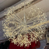 12.9in 192LED Hanging Chandelier Dandelion Light for Living Room E26/E27 Firework Fairy Light for Outdoor Indoor