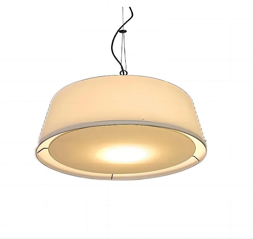 Modern Simple Chandelier Linen Cloth Art Bedroom Living Room Study Light Wabi Sabi Creative Tearoom Dining Lamp