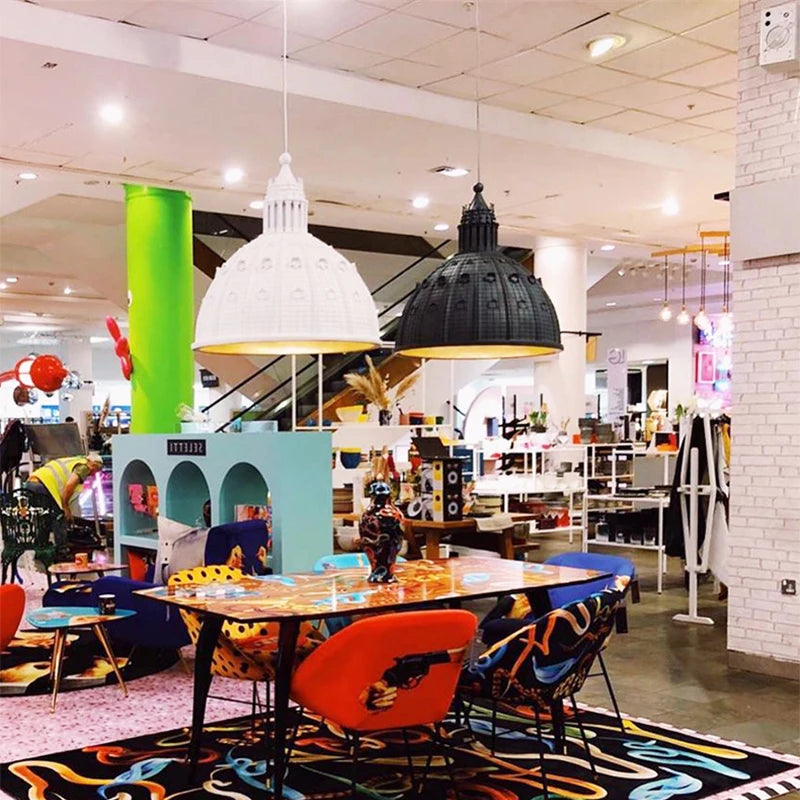 Italy Retro Resin Led St Paul&#39;S Church Pendant Lights For Living Room Bedroom Hotel Hanging Lamp Lobby Decor&#39;s Lighting Fixtures