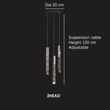 Modern Loft LED Chandelier K9 Crystal Chrome Duplex Stair Chandelier Living Room Hotel Ceiling Hanging Light Luxury Pendant Lamp