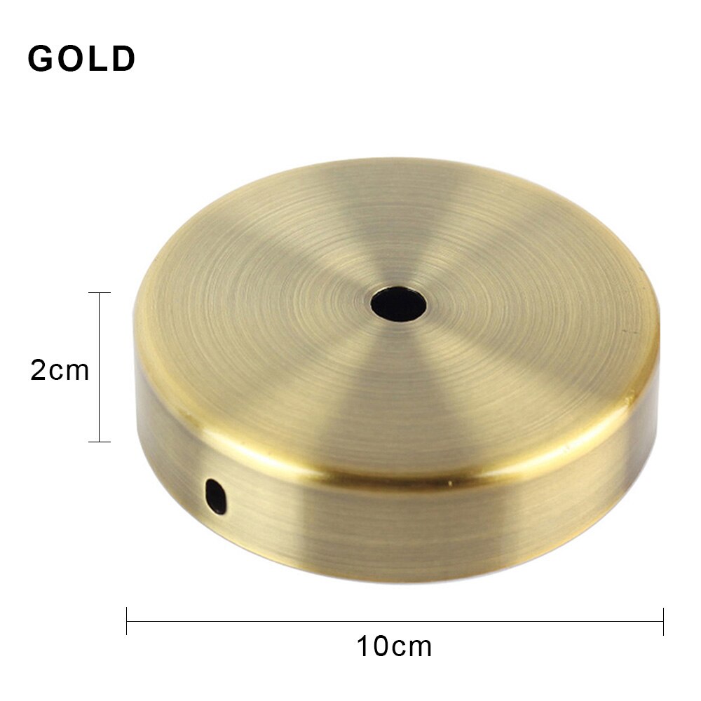 Metal Pendant Plate Vintage Light Base Accessory Black Retro Ceiling Canopy Sconce Mount Wall Lamp Holder Fixture