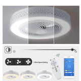 50cm Intelligent Led Ceiling Fan Light 80W Ceiling Fan with Lights 3-Speed Dimmable Smart APP Remote Control Modern LED Lighting