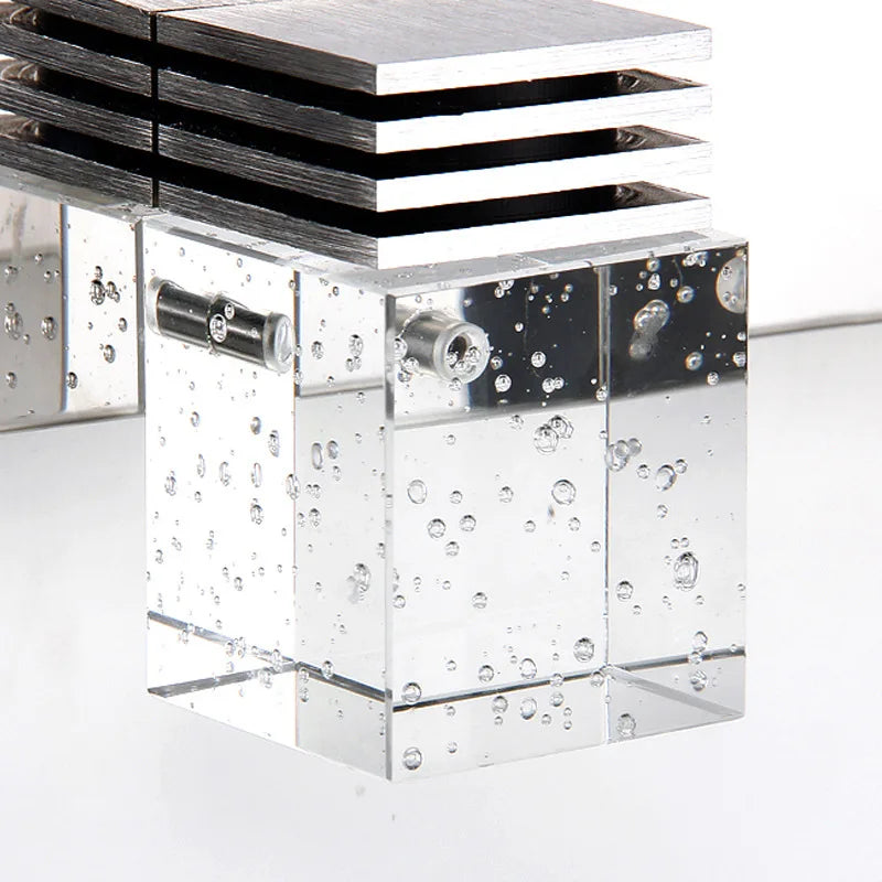 LED Wall Light Waterproof Crystal Wall Lamps Mirror Front Light Wall Mounted Bathroom Living Makeup LED Wall Fixtures Sconce