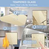 LED 1Gang Wall Dimmer Switch 1way Touch Sensor Switch Led Light Wall Switch Glass Panel EU Standard Blue Backlight 10A