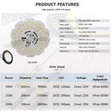 UFO LED High Bay Light (100W/150W/200W) AC220V - Smart IC Driverless Super Bright Overhead Industrial Lamp for Warehouse & Garage