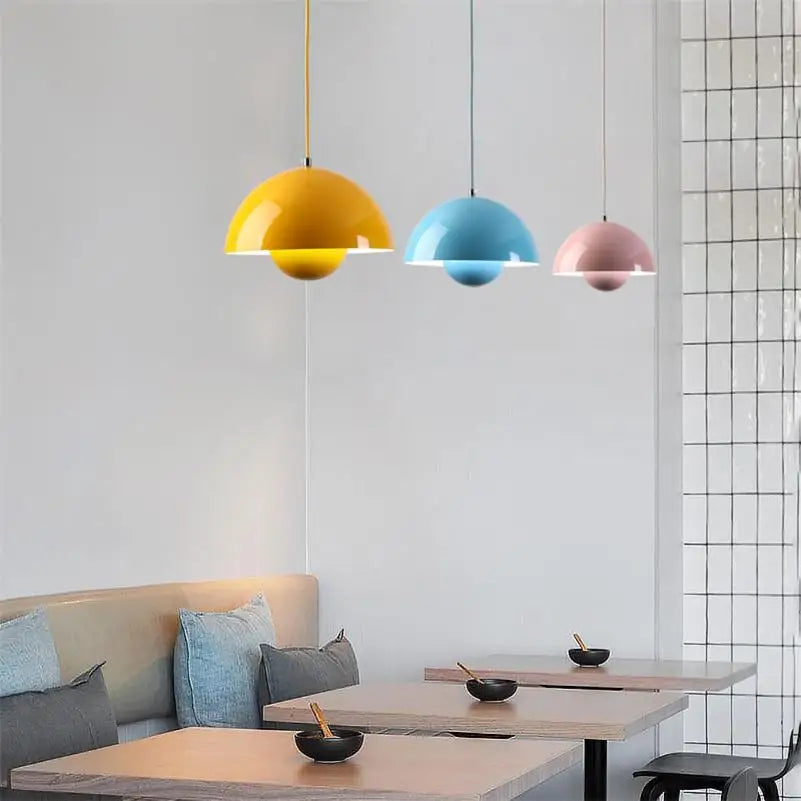  Flowerpot Pendant Lamps French Cream Wind Art Hang lamp Loft Kitchen Restaurant Bar Living Bedroom Demark Lights Fixtures