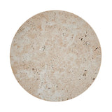 Wabi-Sabi Japanese Style Bedroom Bedside Wall Lamp Retro Homestay Corridor Aisle Porch Round Yellow Travertine Led Lighting