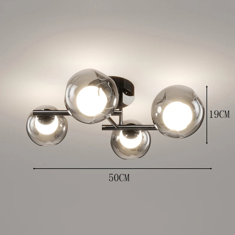 Nordic home decoration salon bedroom decor smart led lamp lights for room dimmable Ceiling light lamparas indoor lighting