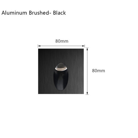 Recessed Wall Sconce Lamp Led Stair Lighting Interior Step Light Aluminum Nightlights with Box for Bathroom 110V/220V/12V