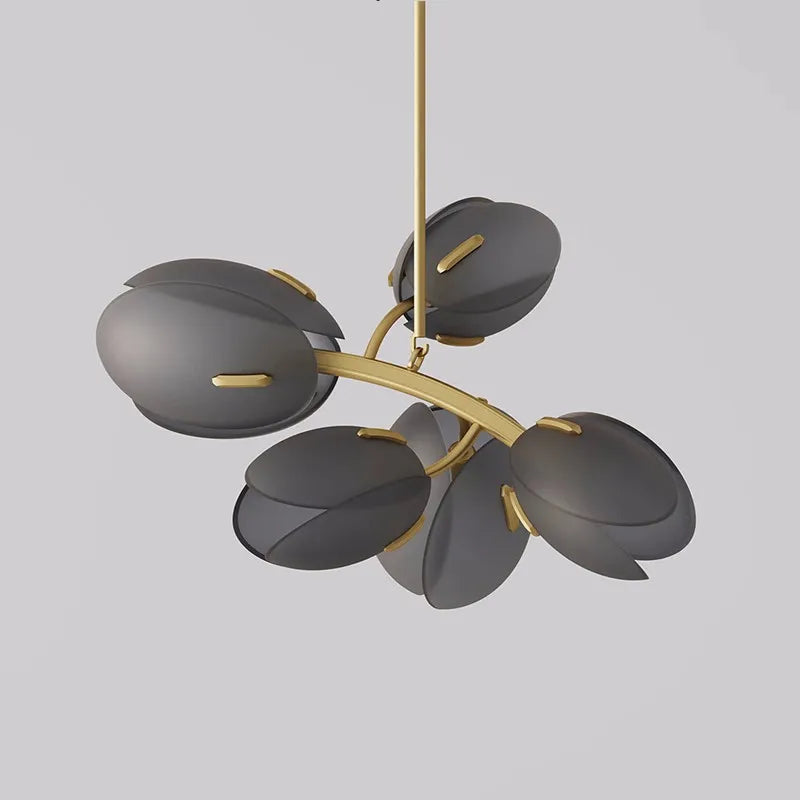 Romantic Tulip Buds G9 Chandelier Colorful Glass Shades Pendant Lights Lustre Home Decor Led Lamp Fixtures Bedroom Hanging Lamp