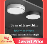 LED Ceiling Light 5W 10W 15W 18W 24W Surface Mounted Downlight Ceiling Lamp for Living Room Kitchen 220V Spotlight Panel Lights