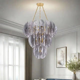 Luxury Murano Glass Chandelier (French Vintage Style) - Handcrafted Artisan Pendant Hanging Light Fixture for Living Room & Ceiling Decor