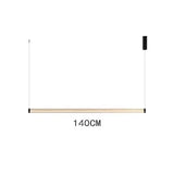 Nordic restaurant chandelier light luxury modern minimalist bar desk office chandelier creative one word long glass chandelier